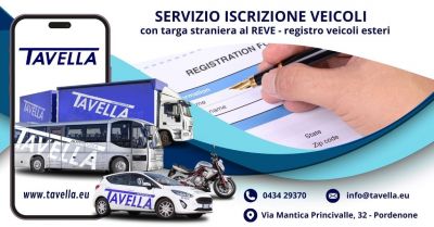 iscrizione veicolo con targa straniera al reve