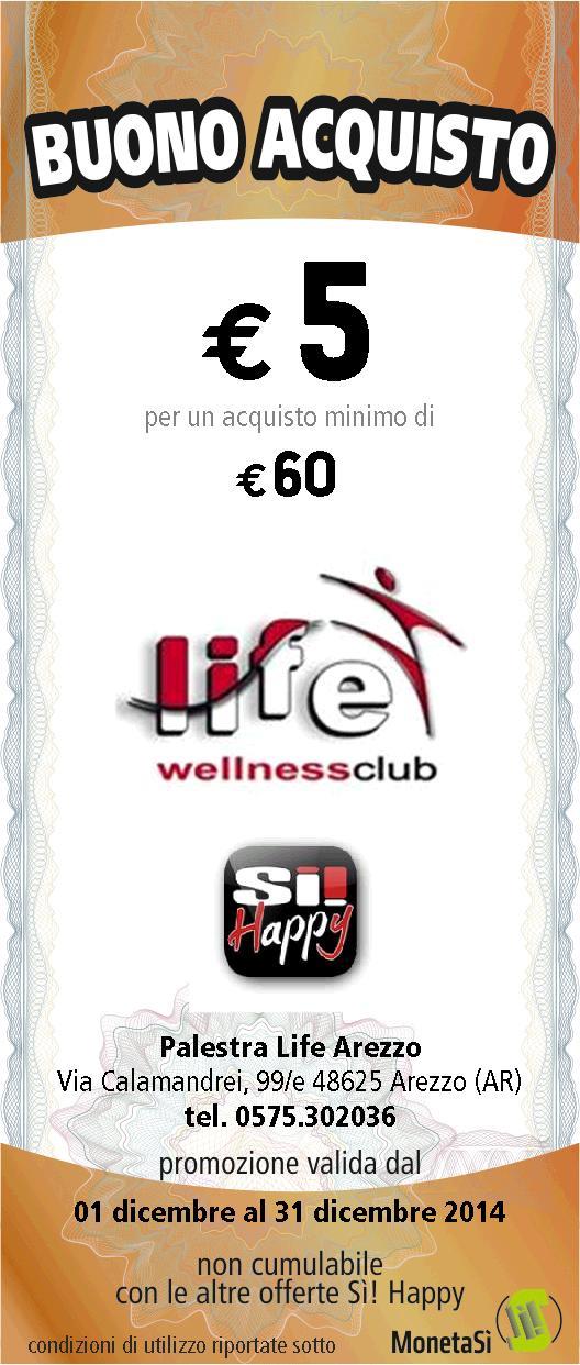 Alla Palestra Life Arezzo Buono Acquisto di 5 00 Scopri come